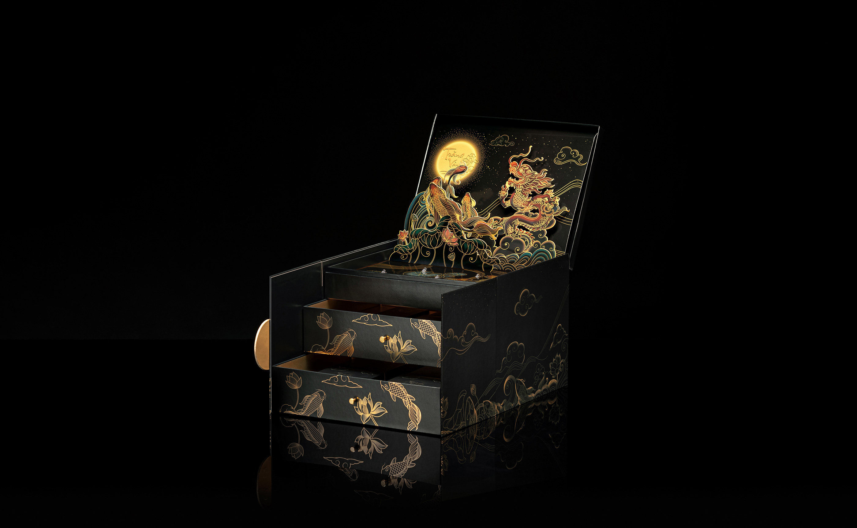 國際包裝設(shè)計分享|黃金月餅包裝設(shè)計創(chuàng)意欣賞