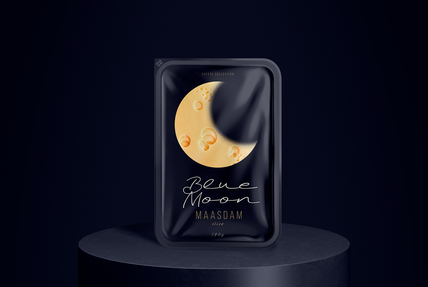 奶酪藍月亮食品包裝設(shè)計