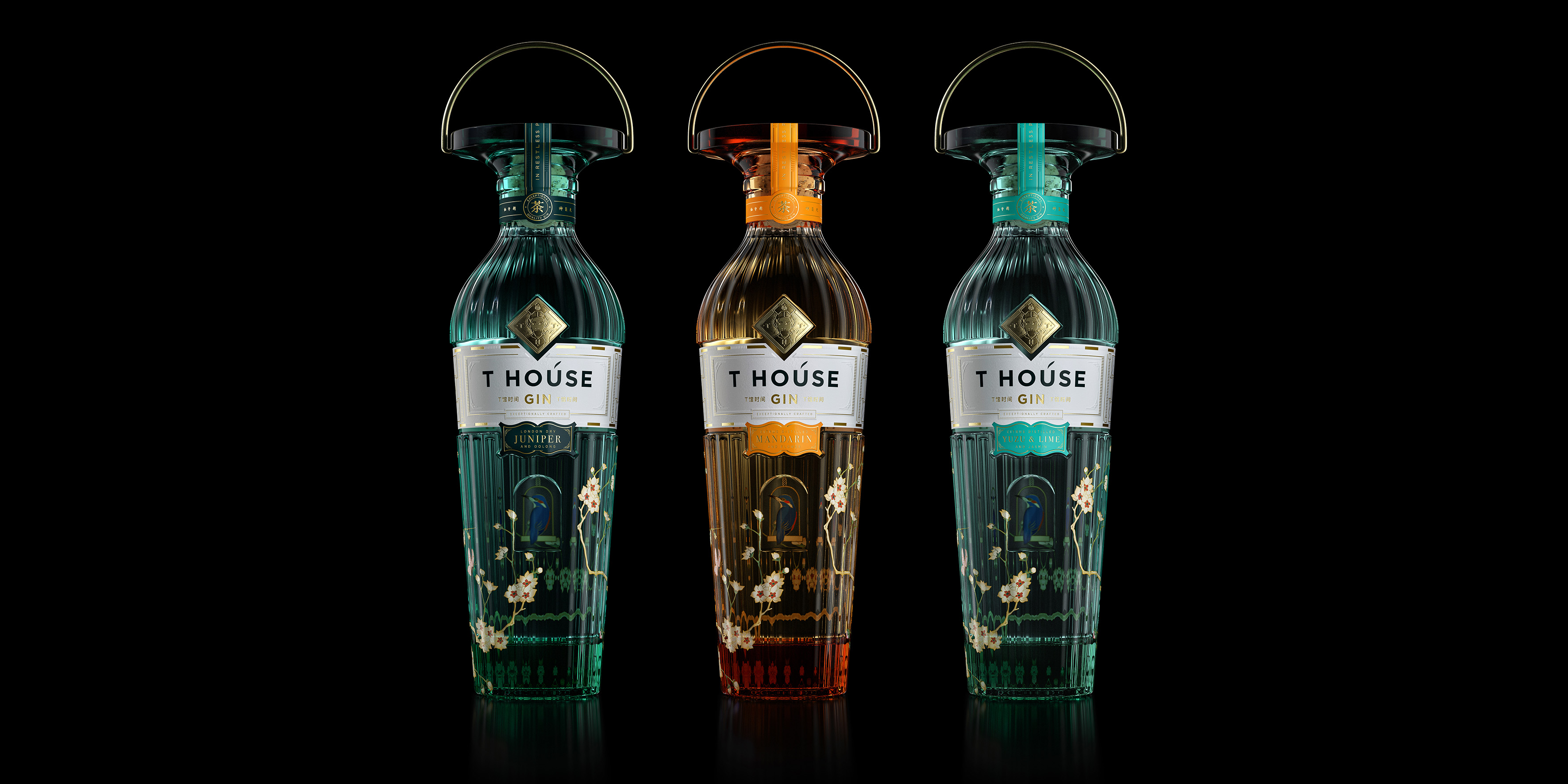 T House Gin，由Intertype Studio設(shè)計(jì)的超級(jí)優(yōu)質(zhì)烈酒