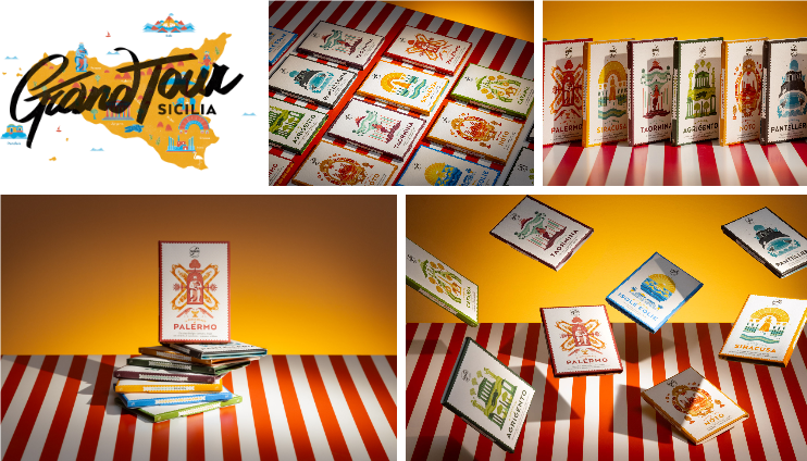 薩巴迪的西西里島文創(chuàng)設(shè)計之旅：通過明信片包裝設(shè)計向西西里之美致敬