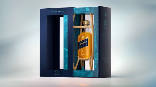 尊尼獲加藍(lán)標(biāo)包裝設(shè)計(jì)創(chuàng)新Ultra：未來(lái)奢華輕量化包裝趨勢(shì)