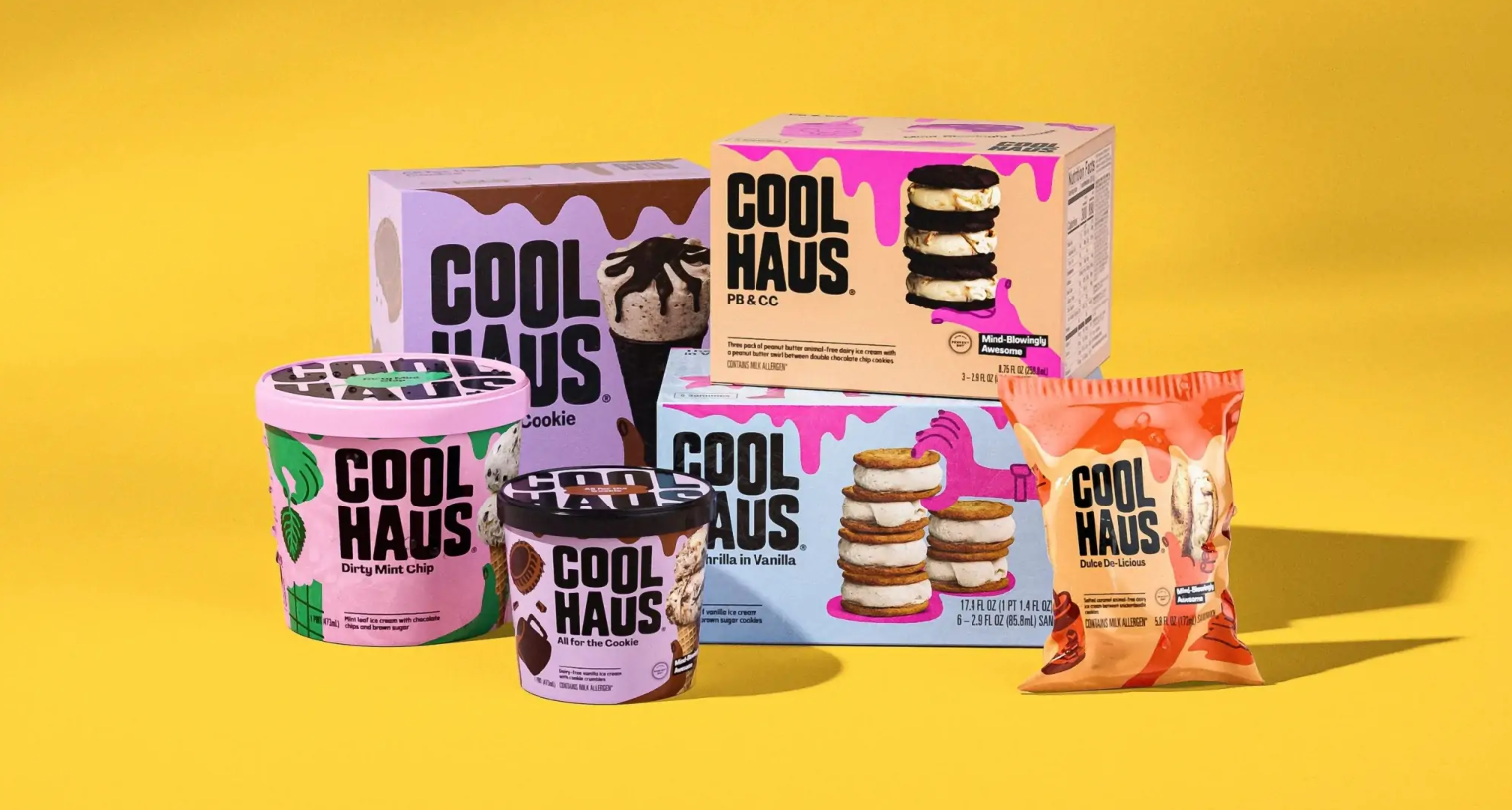 Coolhaus by &Walsh冰淇淋包裝設(shè)計(jì)創(chuàng)意欣賞