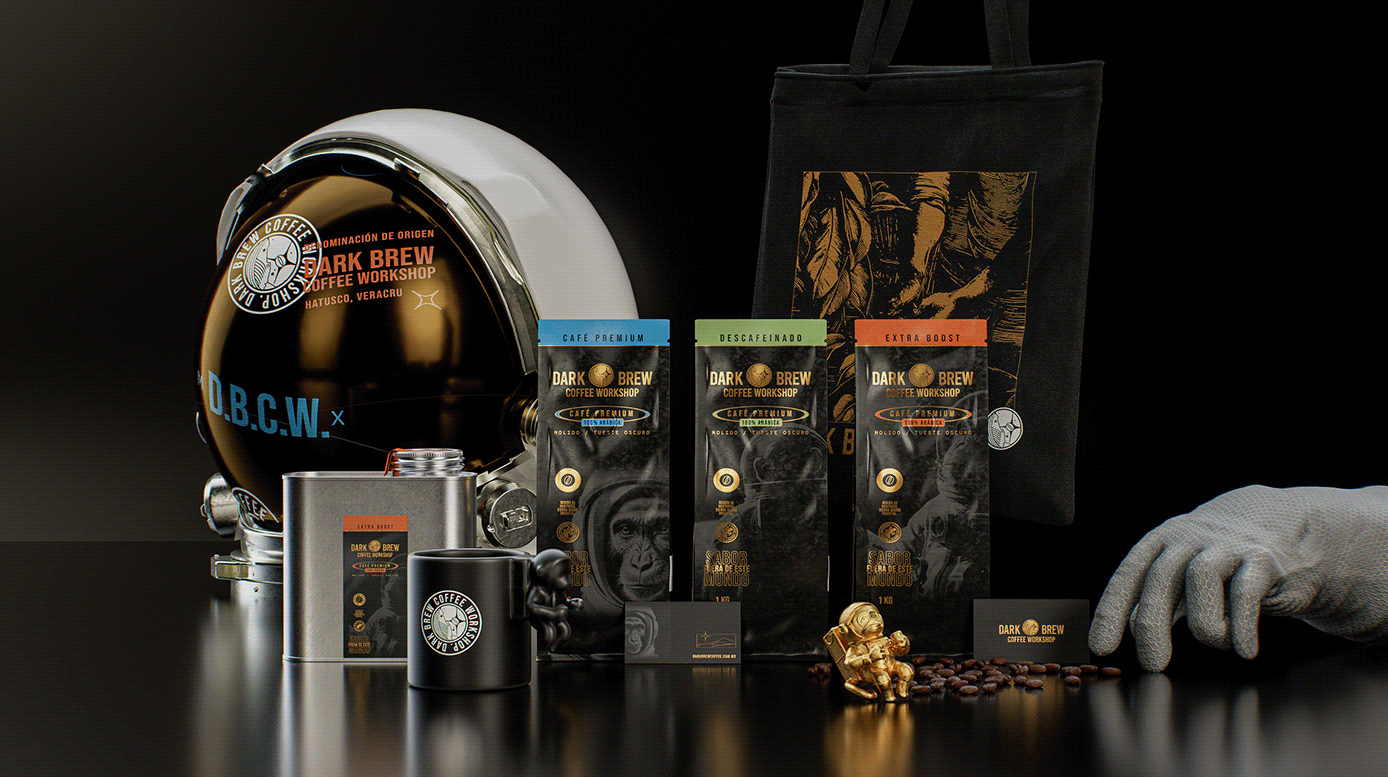 DBCW–黑咖啡包裝設計創(chuàng)意欣賞