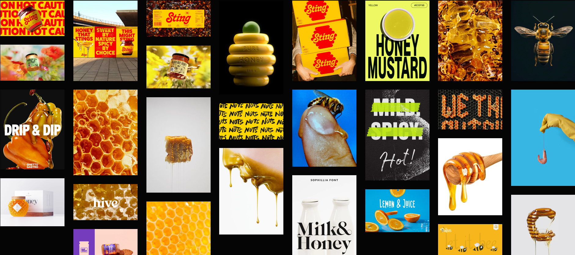 Manas Trivedi蜂蜜包裝設計欣賞：甜蜜遇上熱辣