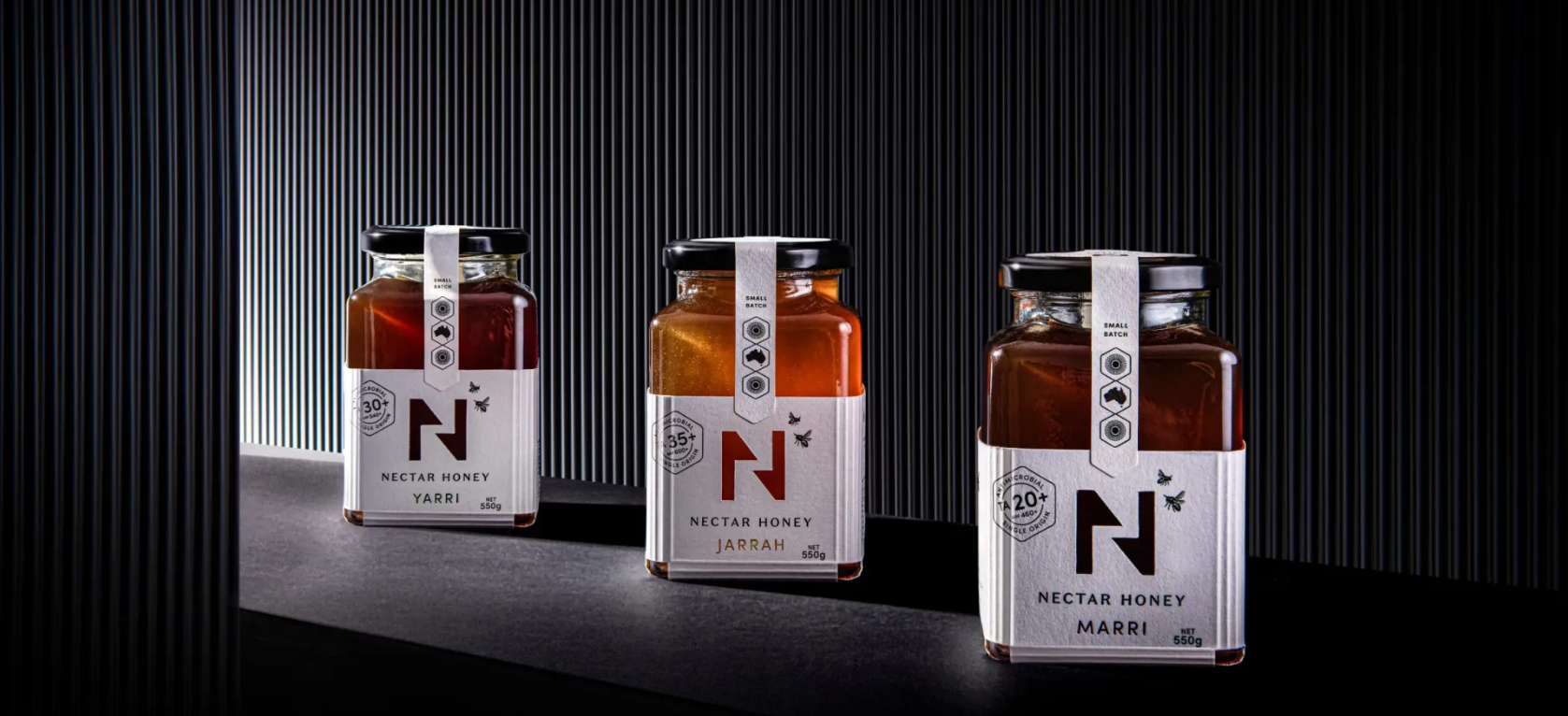 Dessein 設計的 Nectar Honey 高端蜂蜜包裝設計：以極簡主義的優(yōu)雅提升