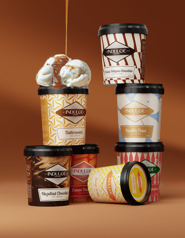 Indulge Creamery冰淇淋包裝設(shè)計