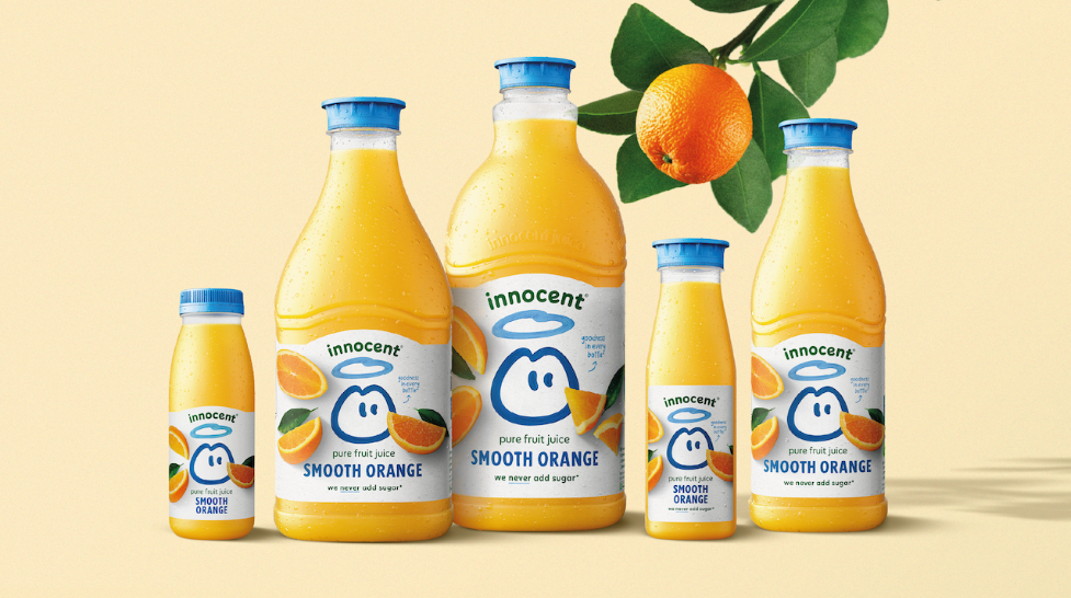 innocent與Derek&Eric合作的水果飲料包裝設計