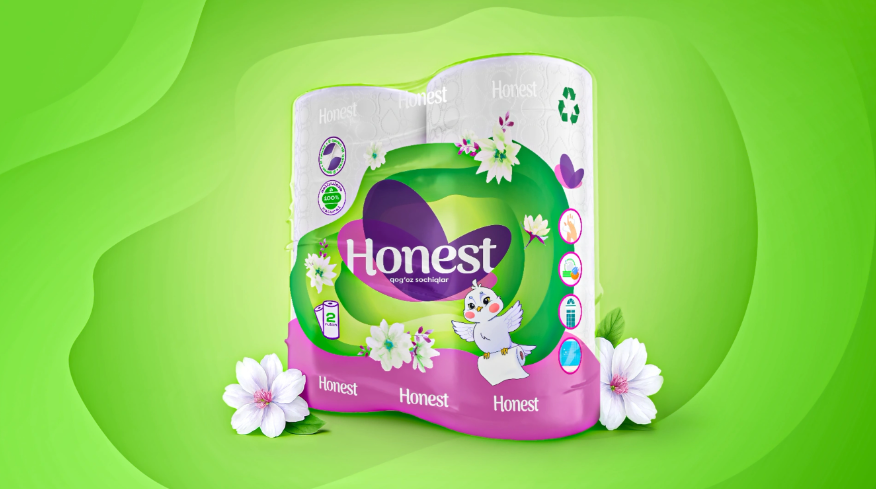 Minim設(shè)計(jì)公司創(chuàng)意的Honest紙巾包裝設(shè)計(jì)