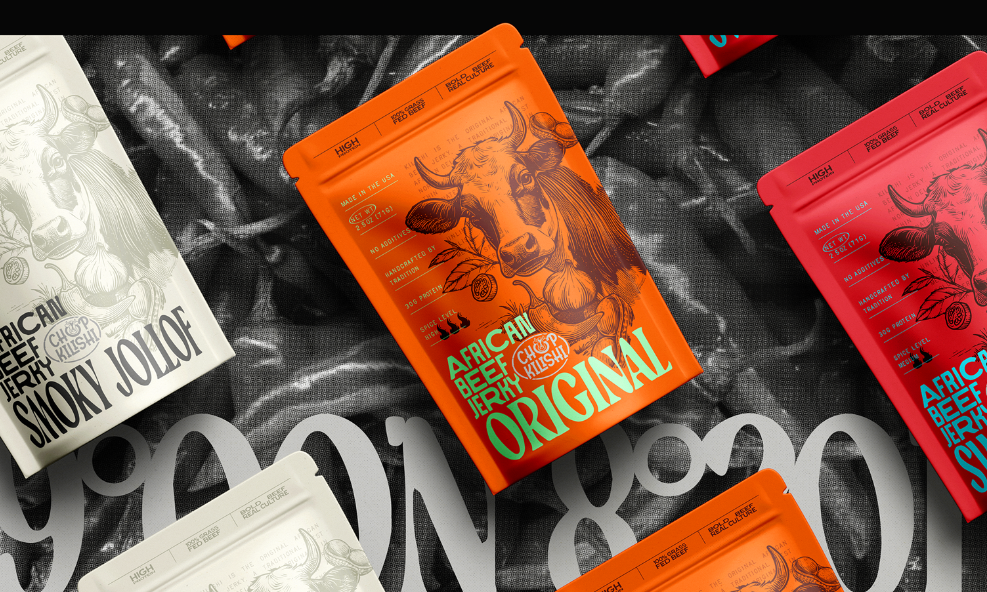 包裝設(shè)計(jì)賞析｜Kilishi 牛肉干包裝設(shè)計(jì)：用視覺(jué)講好非洲風(fēng)味與文化傳承的故事