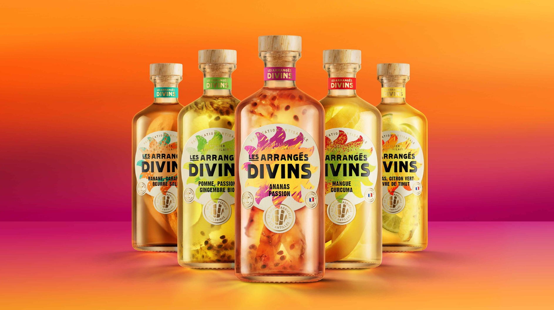 Appartement 103為L(zhǎng)es Arrangés Divins創(chuàng)造了一個(gè)優(yōu)質(zhì)包裝視覺(jué)系統(tǒng)